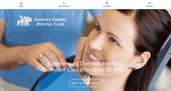 Desktop Screenshot of fairfaxdental.com